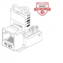Модуль Keystone неэкранированный, RJ-45, cat.6, 90&deg;, без инструмента, KE, белый, Netko СКС