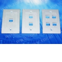 Накладка для внутренней розетки RJ45 / 2 порта / белая
