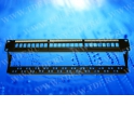 Патч-панель пустая UTP, 19", 24 порта, RJ45, 1U, Netko