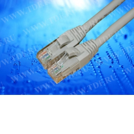 Патч-корд Netko СКС UTP4 cat.5e, 0.5м, литой коннектор, серый