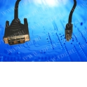 Шнур аудио-видео DVI(штекер) -  HDMI (штекер), никель, 7,0М блистер