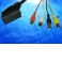 Шнур аудио-видео: SCART (21 pin)-4RCA ( длина 1.2 м, сборный) Cabletech