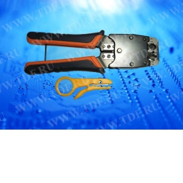 HT-500  Профессиональный инструмент для обжима RJ45 (8p8c), RJ12 (6р6c), RJ11 (6p4c)
