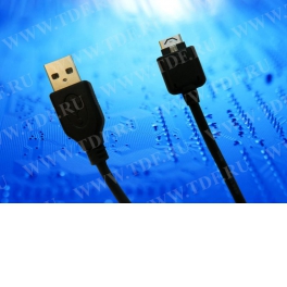 Кабель соед. шт. USB для зарядки и передачи данных телефонов LG, 18 pin, 1м, USB 2.0 черный