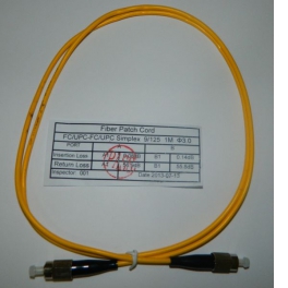 Патч-корд FC-FC/UPC SM Simplex 3.0мм 9/125, 1м
