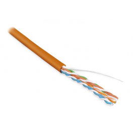 Кабель витая пара FTP 5e кат. 4 пары Hyperline FUTP4-C5E-S24-IN-LSZH-OR-305