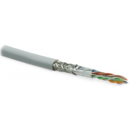 Кабель витая пара SFTP 6 кат. 4 пары Hyperline SFUTP4-C6-P26-IN-LSZH-GY-500