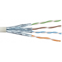 Кабель витая пара Hyperline UFTP4-C6A-S23-IN-PVC-GY-500