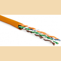 Кабель витая пара UTP 5e кат. 4 пары Hyperline UUTP4-C5E-P24-IN-LSZH-OR-100
