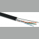 Кабель витая пара UTP 5e кат. 4 пары Hyperline UUTP4-C5E-S24-2SW-OUT-PE-BK-500