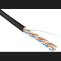Кабель витая пара UTP 5e кат. 4 пары Hyperline UUTP4-C5E-S24-IN-PVC-BK-305