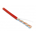 Кабель витая пара UTP 5e кат. 4 пары Hyperline UUTP4-C5E-S24-IN-PVC-RD-305