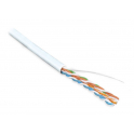 Кабель витая пара UTP 5e кат. 4 пары Hyperline UUTP4-C5E-S24-IN-PVC-WH-305