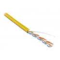 Кабель витая пара UTP 5e кат. 4 пары Hyperline UUTP4-C5E-S24-IN-PVC-YL-305