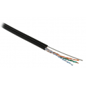 Кабель витая пара UTP 5e кат. 4 пары Hyperline UUTP4-C5E-S24-SW-OUT-PE-BK-500