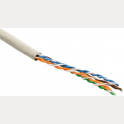 Кабель витая пара UTP 6 кат. 4 пары Hyperline UUTP4-C6-P24-NCR-IN-LSZH-GY-100