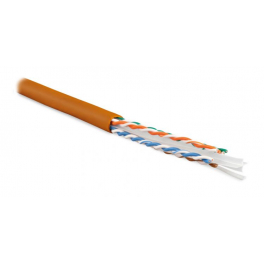 Кабель витая пара UTP 6 кат. 4 пары Hyperline UUTP4-C6-S23-IN-LSZH-OR-305