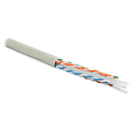 Кабель витая пара UTP 6 кат. 4 пары Hyperline UUTP4-C6-S23-IN-PVC-GY-305