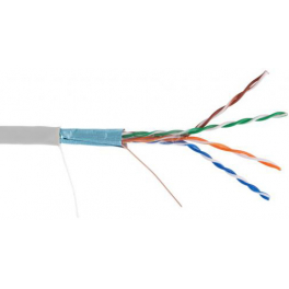 Кабель витая пара FTP 5e кат. 4 пары Netlan EC-UF004-5E-PVC-GY