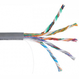 Кабель витая пара UTP 5e кат. 25 пар Netlan EC-UU025-5-PVC-GY-3