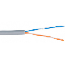 Кабель витая пара UTP 5e кат. 2 пары Netlan UEC-UU002-5-PVC-GY-5