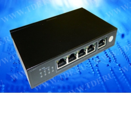 NS104T5P PoE, коммутатор, настольный, 5 портовый, 4 PoE 802.3at 100Mbit порта, 25W, 1 Uplink 100Mbit порт, кабель питания ЕВРО, 