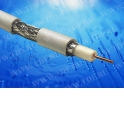 Кабель коаксиальный RG-6U, B, 75 Ом (CCS, оплетка AL), белый, EOL