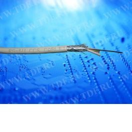 Кабель коаксиальный RG-6U, 75 Ом (CCS, оплетка AL), Cabletech, белый